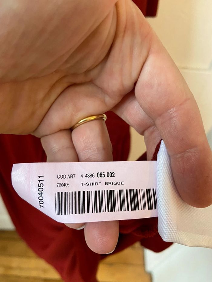 Robe fluide jersey bordeaux Cyrillus taille M neuve - photo numéro 11