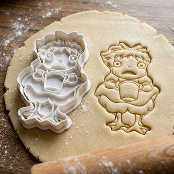 Emporte-pièce Inspiré Ponyo avec Seau - Découpoir Biscuit et Pâte à Sucre