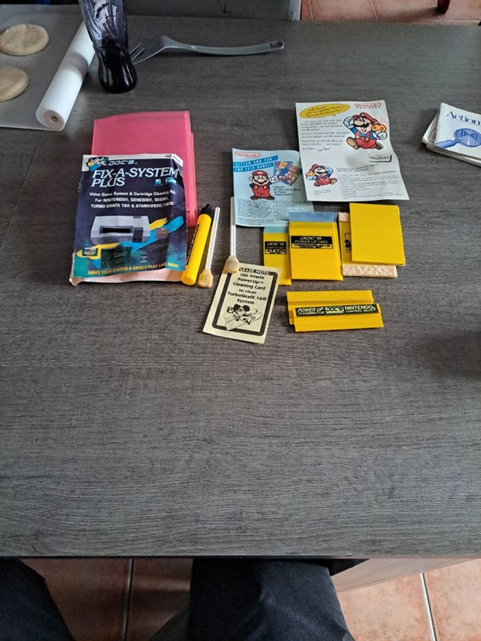 Ancien kit de nettoyage nintendo nes
