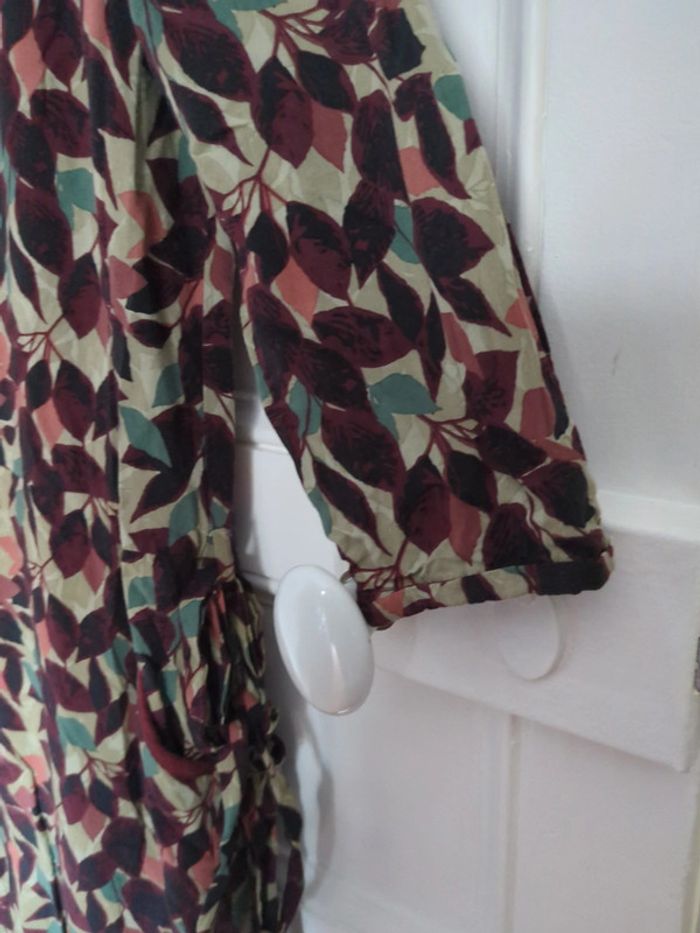 Robe voodoo feuille bordeau violet végétal 44 - photo numéro 4