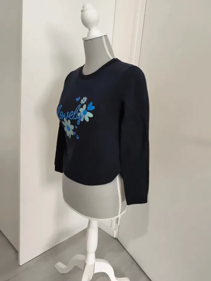 Pull fille bleu - photo numéro 2