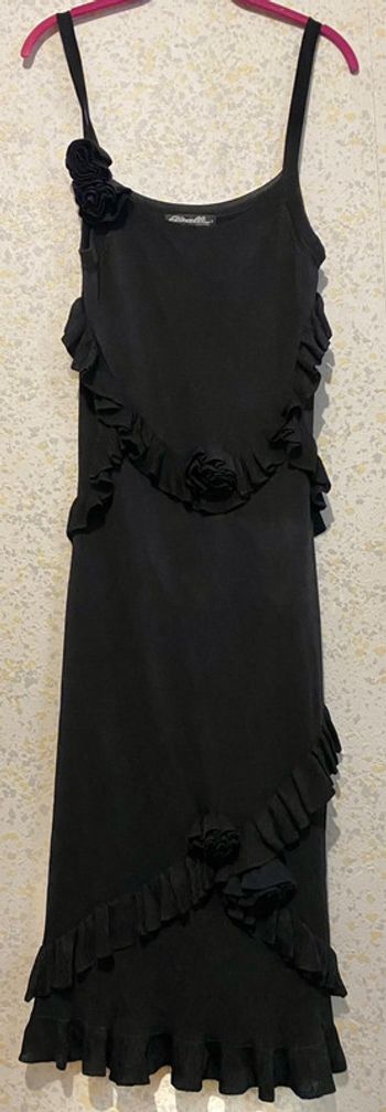 Robe vintage étincelle couture maile volante 38