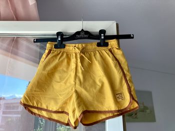 Short de bain moutarde enfant T. 8-9 ans