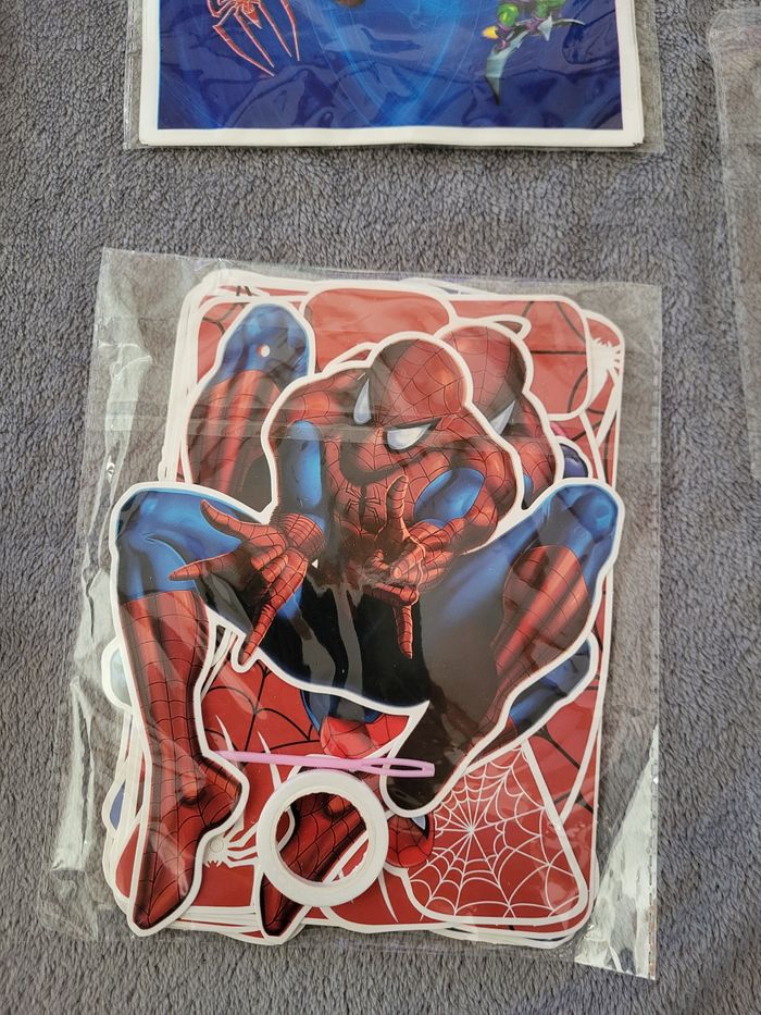 Lot décoration spider man - photo numéro 6