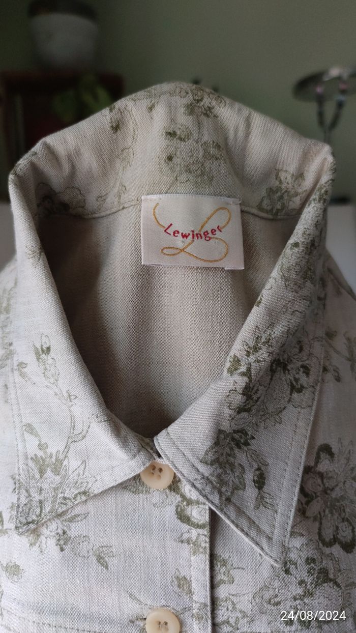 Veste beige imprimé floral LEWINGER - photo numéro 8