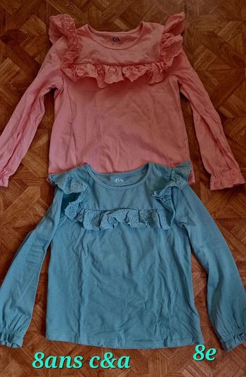 Lot 2 maillot 8ans c&a