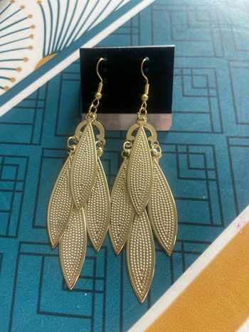 Boucles d'oreilles pendantes ovales