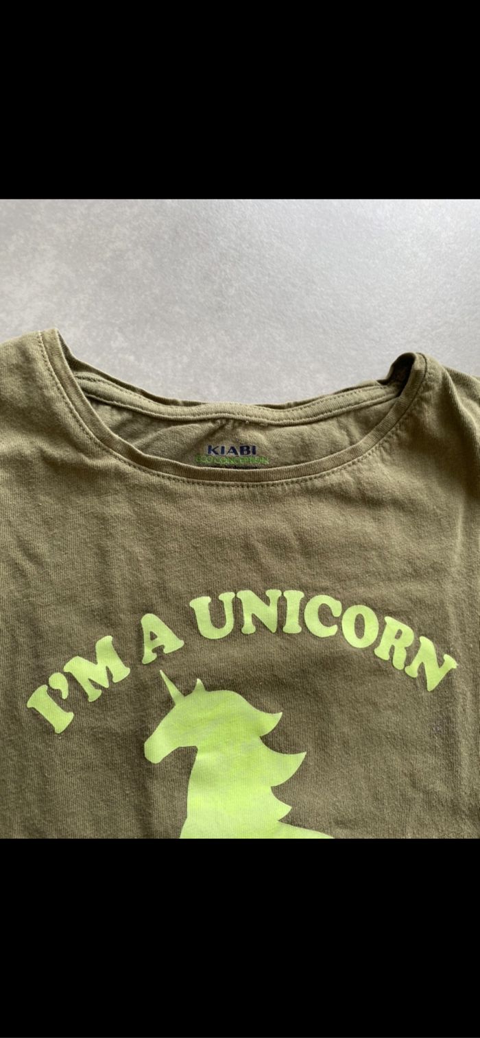 Tee shirt manches courtes Licorne 6 ans - photo numéro 4