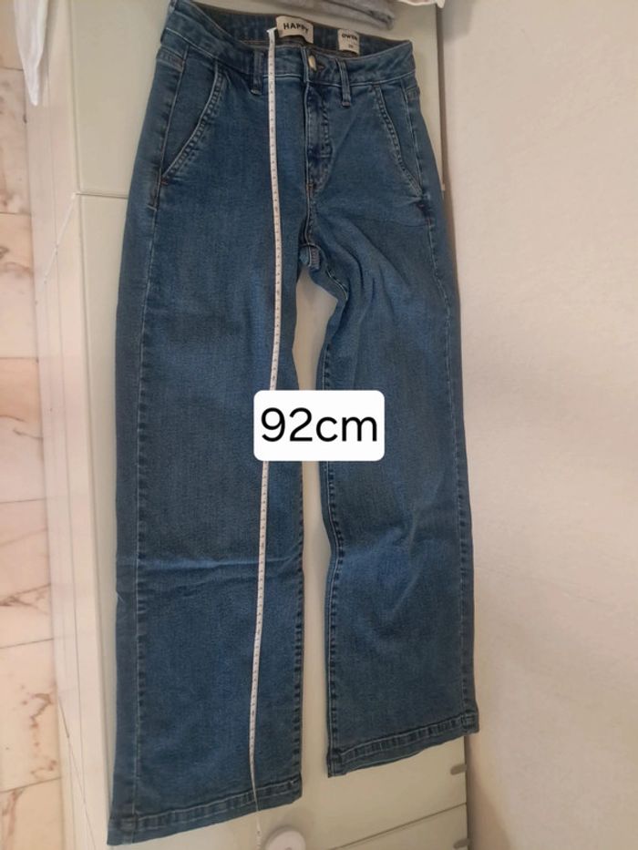 Happy jean taille haute jambe large T.36 - photo numéro 15