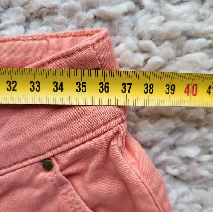 Short en toile corail Promod Taille 36 - photo numéro 9