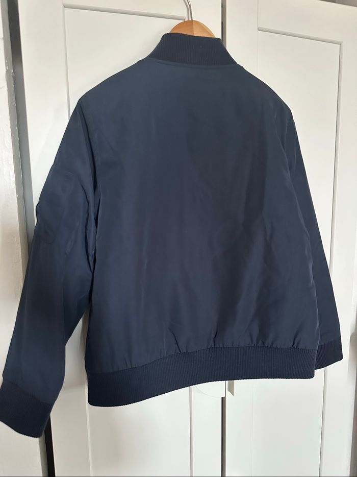 Veste blouson Bomber bleu uni Monoprix taille 8 ans neuf sans étiquette - photo numéro 3