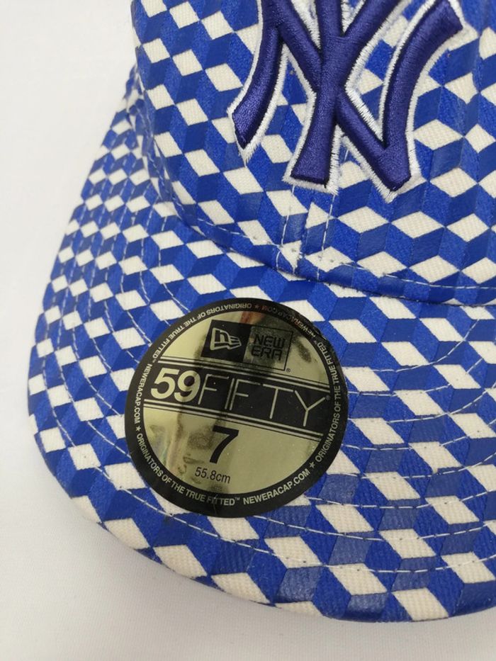 Casquette new York Yankees baseball new era motifs bleu taille 7 - photo numéro 3