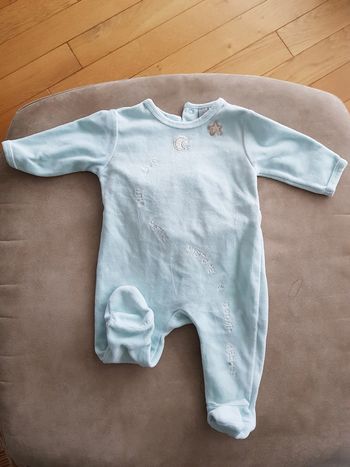 pyjama 3 mois dpam tbe en velour