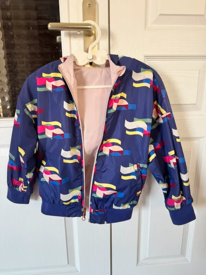 Blouson coupe vent Catimini fille 7 ans en très bon état