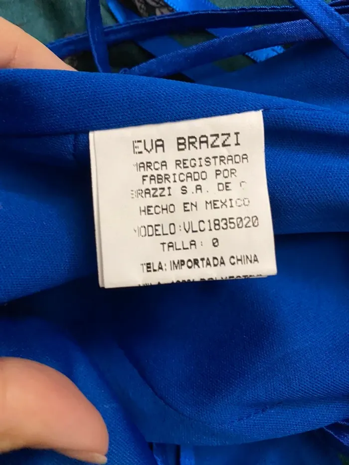 Robe de soirée bleu roi dos nu Eva Brazzi - photo numéro 8