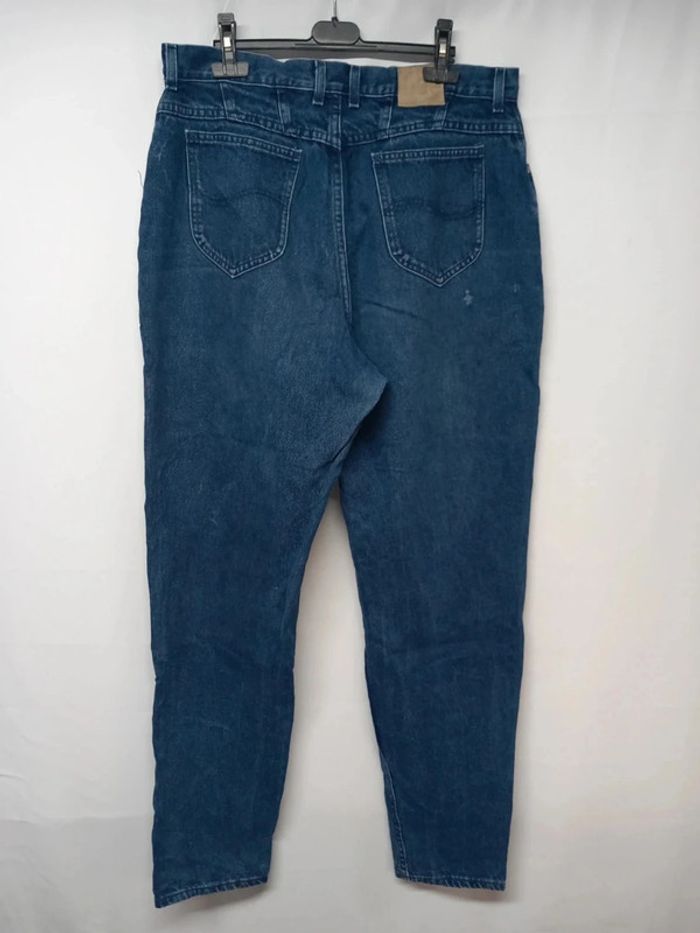 Jeans taille haute Lee vintage Bleu foncé en coton - photo numéro 2
