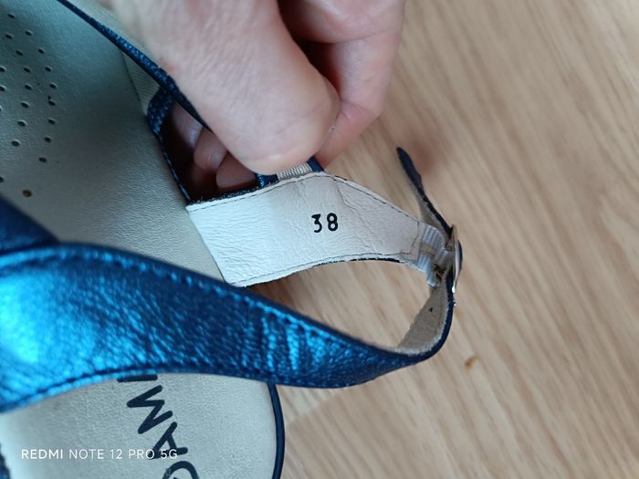 Ballerines marine Damart ouvertes P.38 - photo numéro 8