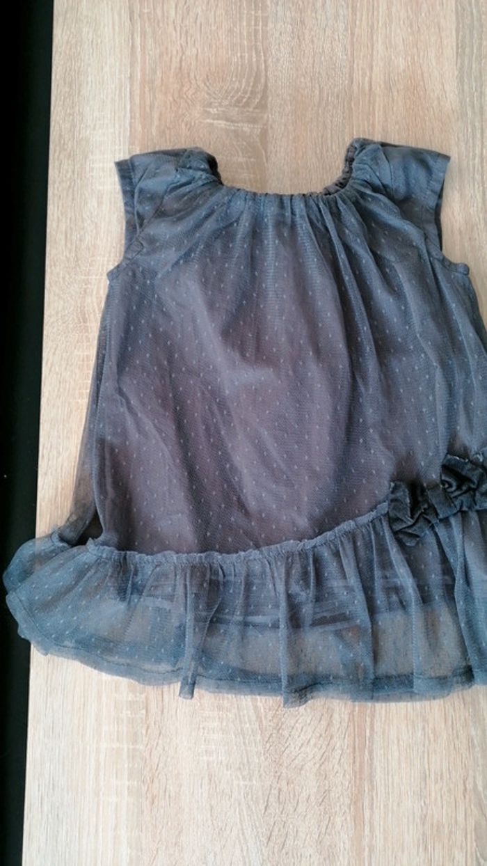 Robe grise vertbaudet 2ans