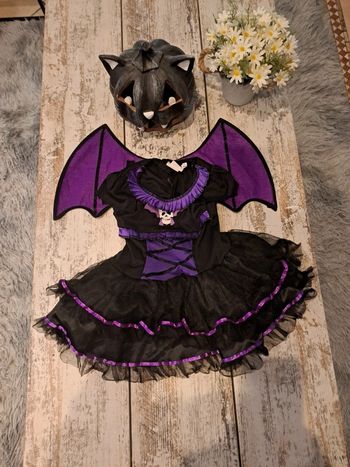 Déguisement dentelle et froufrou chauve-souris
