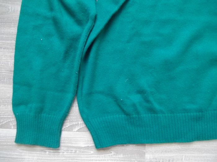 Pull col rond vert sapin 96/100 - photo numéro 3