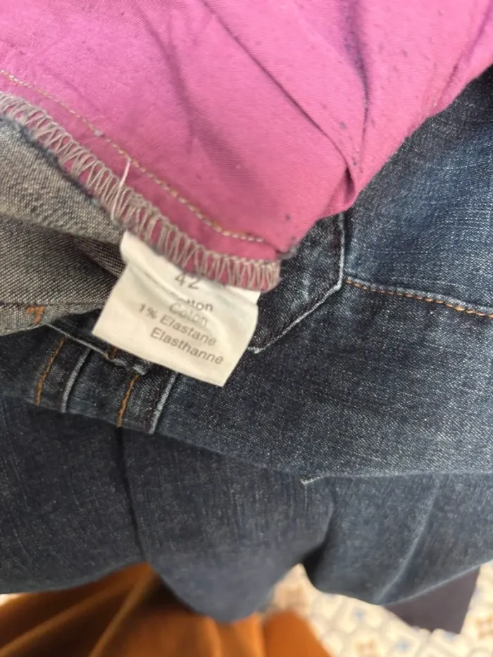 Pantalon jean jambe large Chattawak taille 42 - photo numéro 7