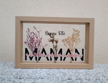 Cadre fleurs maman 