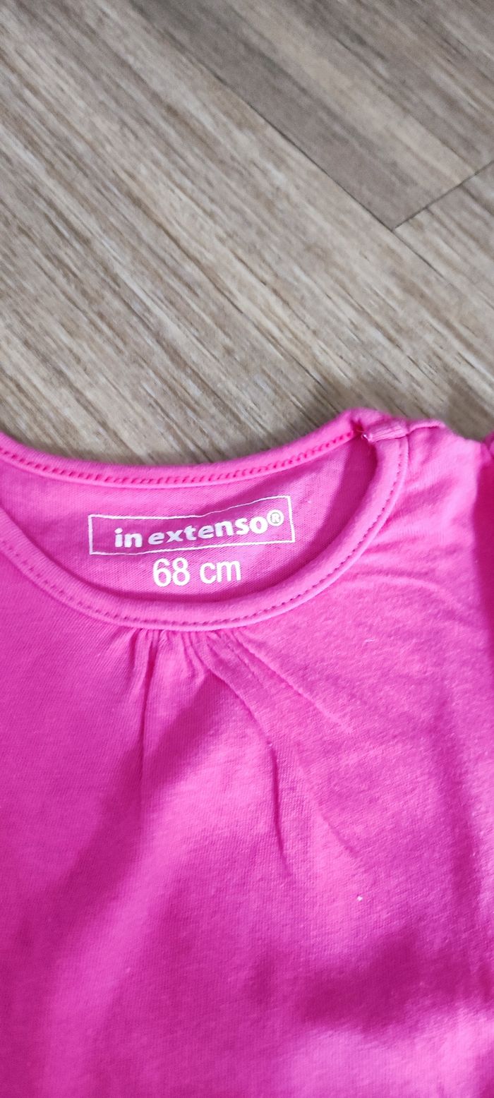 Lot de 2 Tee-shirts manches longues bébé fille - 6 mois (68 cm)🌸 - photo numéro 8