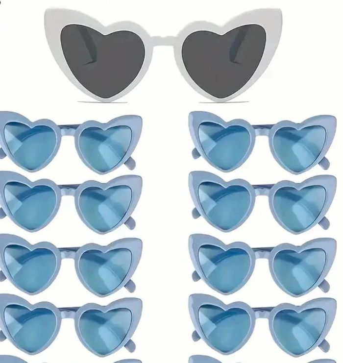 Lot 15 paires de lunettes cœur mariage evjf Photobooth - photo numéro 2