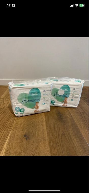 Lot  54 couches Pampers Harmonie