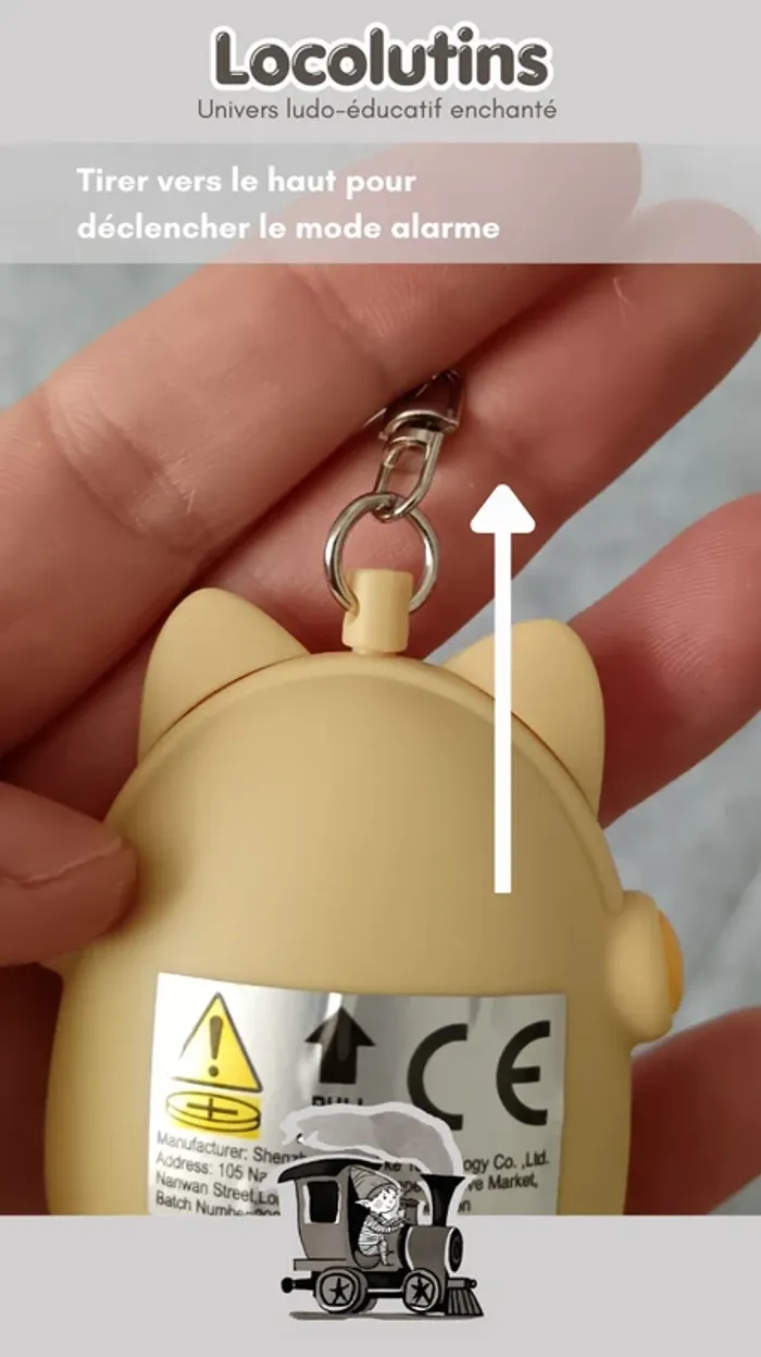 🚂 porte-clé alarme anti agression - photo numéro 2