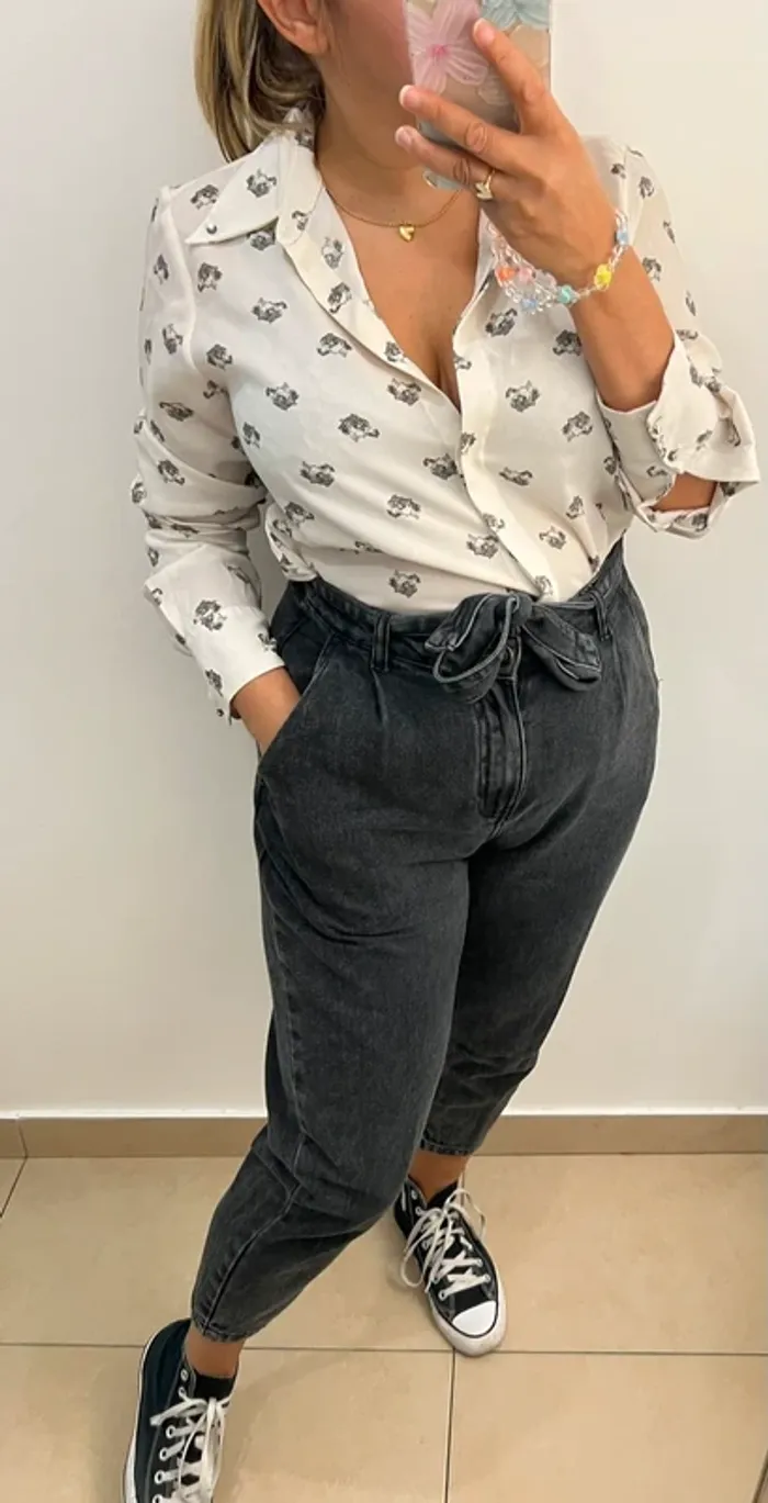 Chemise Zara Satinée - photo numéro 3