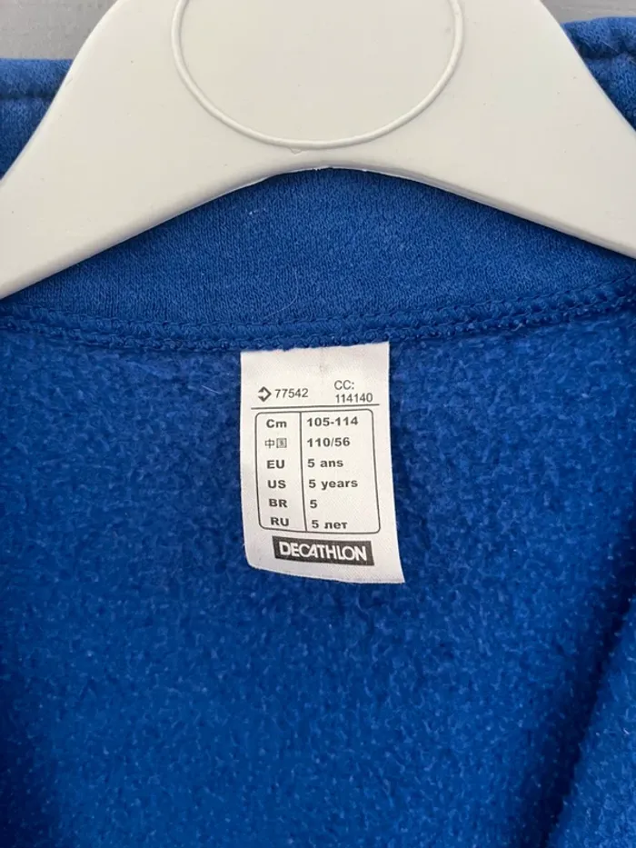Veste de sport enfant bleu – Domyos (Decathlon) - photo numéro 2