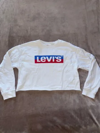 Sweat femme Levi’s taille S blanc en très bon état
