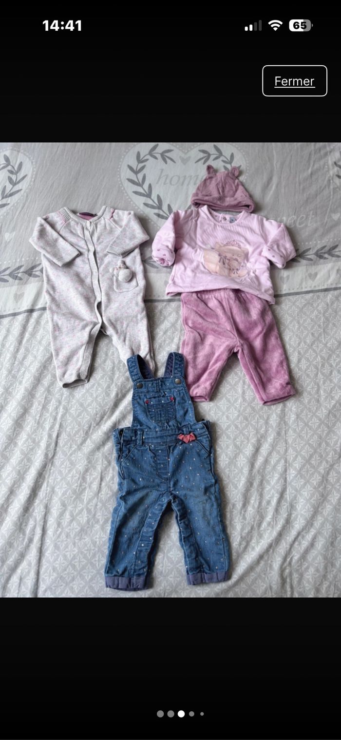 Lot de vêtements fille 3 mois - photo numéro 3