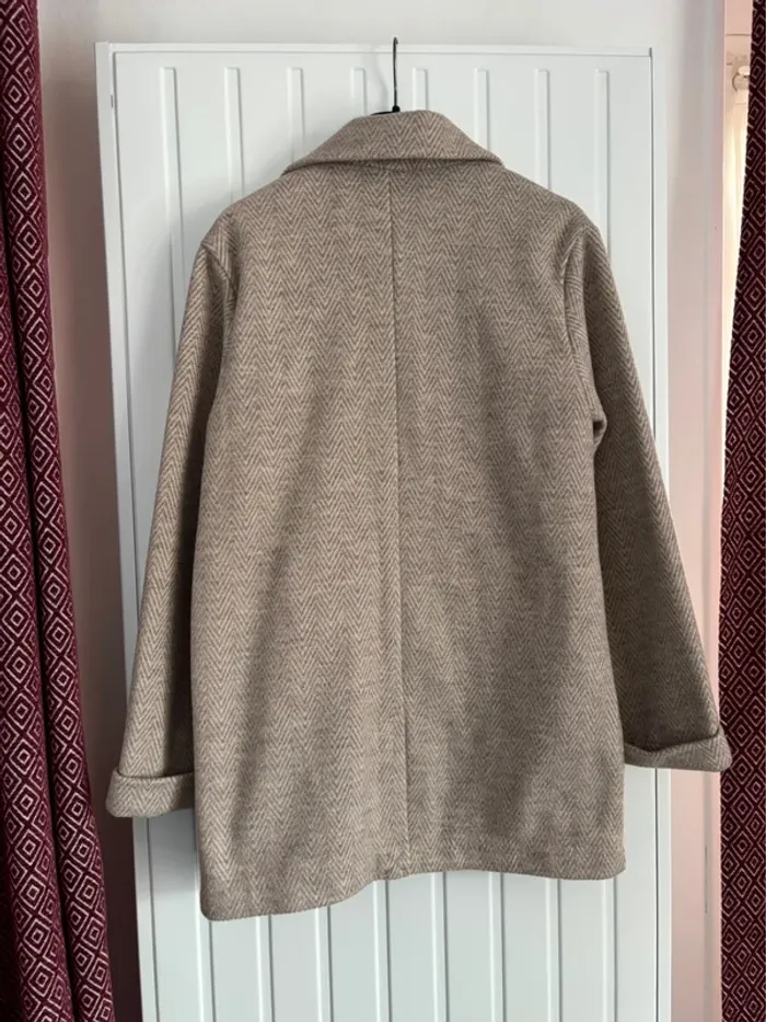 Manteau effet blazer Femme Bershka - photo numéro 6