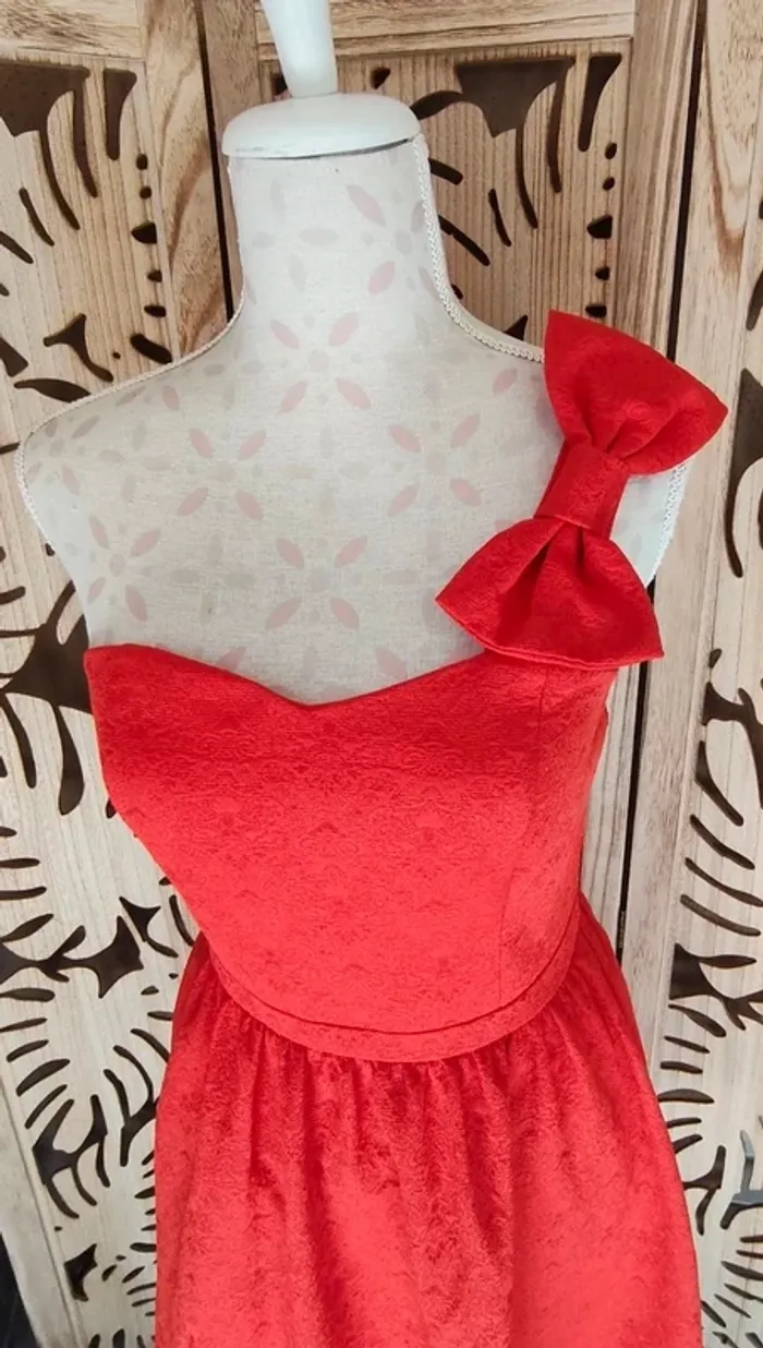 Robe bustier, noeud T36 Naf Naf - photo numéro 5
