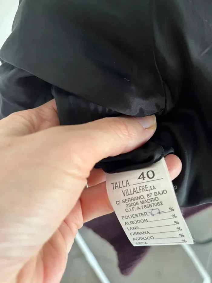 Gilet veste blouson à capuche violet aubergine Alfredo Villalba - photo numéro 8