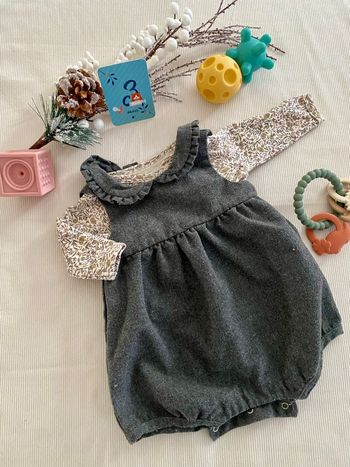 Barboteuse grise kiabi 