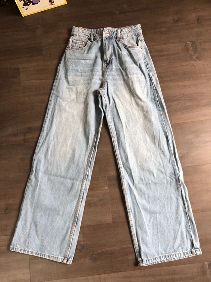 Jean jennyfer wide leg taille 36 bleu clair neuf