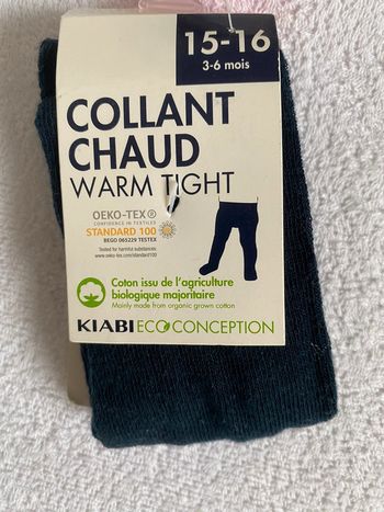 Collant chaud hiver bleu marine 15-16