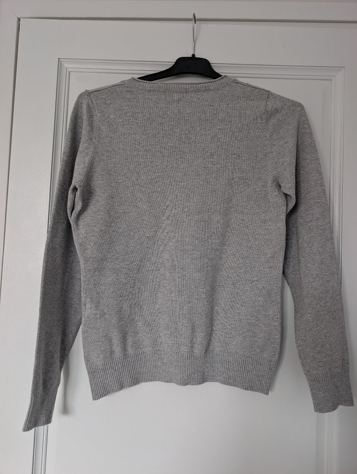 Pull basic gris clair bonobo taille S/M - photo numéro 2