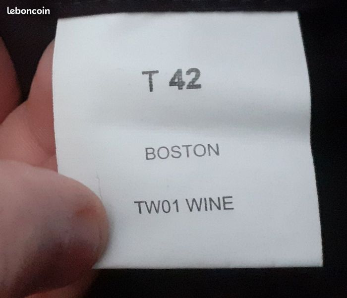 Costume bordeaux T42 Boston - photo numéro 8