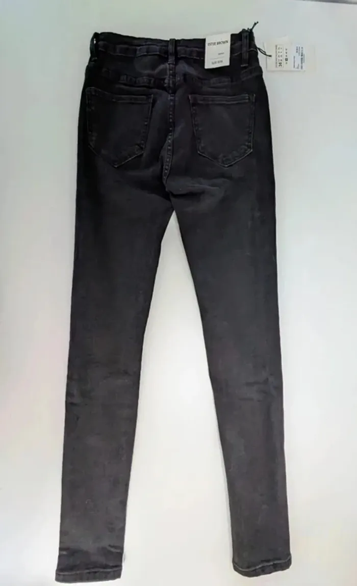 Jean skinny noir femme taille 36 neuf avec etiquette - photo numéro 2