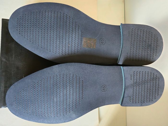 Chaussure derbie bleu uomo design neuve - photo numéro 3