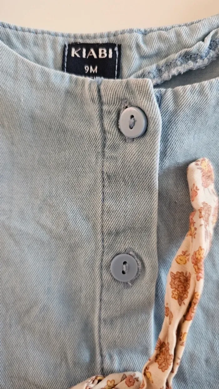 Robe jeans bleu 9mois kiabi - photo numéro 3