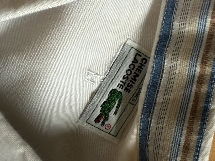 Chemise Lacoste vintage blanches manche courte - photo numéro 4