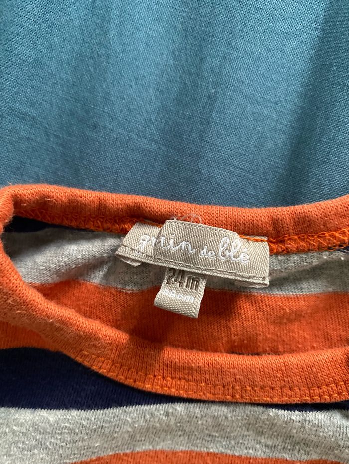 Haut à manches longues à rayures 24 mois - photo numéro 4