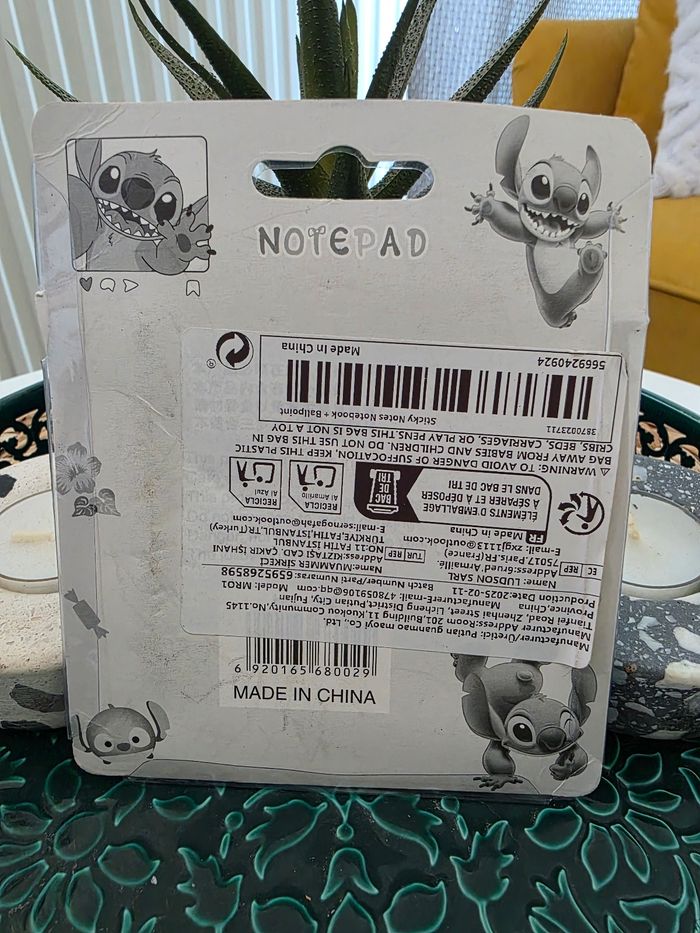 Lot papeterie stitch neuf - photo numéro 5