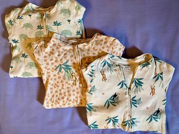 Lot 3 pyjamas zip jungle