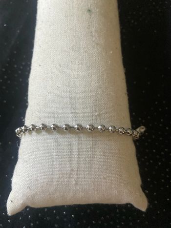 Bracelet argenté perles